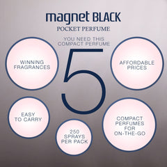 SOL Magnet Black Pocket Perfume