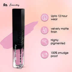 Ra Womanstory Comfy Silk Non Transfer 12H Liquid Nude Matte Lipstick - 29 Blush & Bare