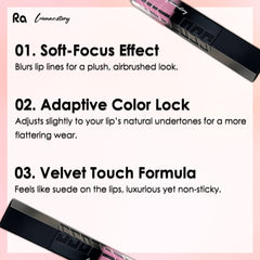 Ra Womanstory Comfy Silk Non Transfer 12H Liquid Nude Matte Lipstick - 29 Blush & Bare