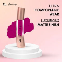 Ra Womanstory Comfy Silk Non Transfer 12H Liquid Matte Lipstick - 09 Berry Much