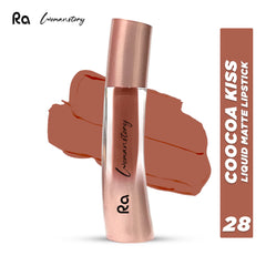 Ra Womanstory Comfy Silk Non Transfer 12H Liquid Nude Matte Lipstick - 28 Cocoa Kiss