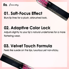 Ra Womanstory Comfy Silk Non Transfer 12H Liquid Nude Matte Lipstick - 158 Georgia peach
