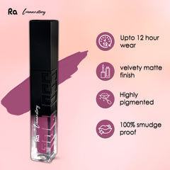 Ra Womanstory Comfy Silk Non Transfer 12H Liquid Nude Matte Lipstick - 97 Pink Sand