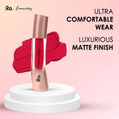 Ra Womanstory Comfy Silk Non Transfer 12H Liquid Matte Lipstick - 02 Red Rouge