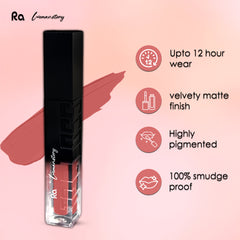 Ra Womanstory Comfy Silk Non Transfer 12H Liquid Nude Matte Lipstick - 84 Velvet Nude