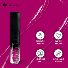 Ra Womanstory Comfy Silk Non Transfer 12H Liquid Matte Lipstick - 09 Berry Much