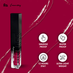Ra Womanstory Comfy Silk Non Transfer 12H Liquid Matte Lipstick - 49 Cherry Blossom