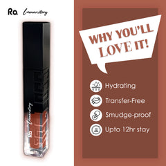 Ra Womanstory Comfy Silk Non Transfer 12H Liquid Nude Matte Lipstick - 28 Cocoa Kiss