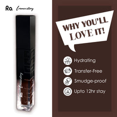 Ra Womanstory Comfy Silk Non Transfer 12H Liquid Matte Lipstick - 27 Foxy Tails