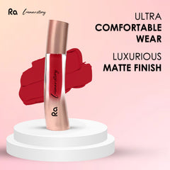 Ra Womanstory Comfy Silk Non Transfer 12H Liquid Matte Lipstick - 03 Harmony in Red