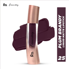 Ra Womanstory Comfy Silk Non Transfer 12H Liquid Matte Lipstick - 25 Plum Brandy