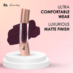 Ra Womanstory Comfy Silk Non Transfer 12H Liquid Matte Lipstick - 25 Plum Brandy