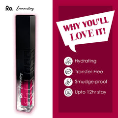 Ra Womanstory Comfy Silk Non Transfer 12H Liquid Matte Lipstick - 50 Pink Merinque