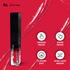 Ra Womanstory Comfy Silk Non Transfer 12H Liquid Matte Lipstick - 02 Red Rouge