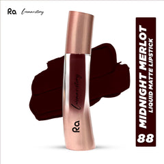 Ra Womanstory Comfy Silk Non Transfer 12H Liquid Matte Lipstick -88 midnight merlot