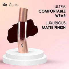 Ra Womanstory Comfy Silk Non Transfer 12H Liquid Matte Lipstick -88 midnight merlot