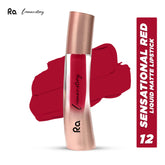 Ra Womanstory Comfy Silk Non Transfer 12H Liquid Matte Lipstick - 12 Sensational red