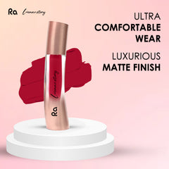 Ra Womanstory Comfy Silk Non Transfer 12H Liquid Matte Lipstick - 12 Sensational red