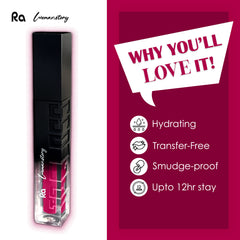 Ra Womanstory Comfy Silk Non Transfer 12H Liquid Matte Lipstick - 39 Unafraid