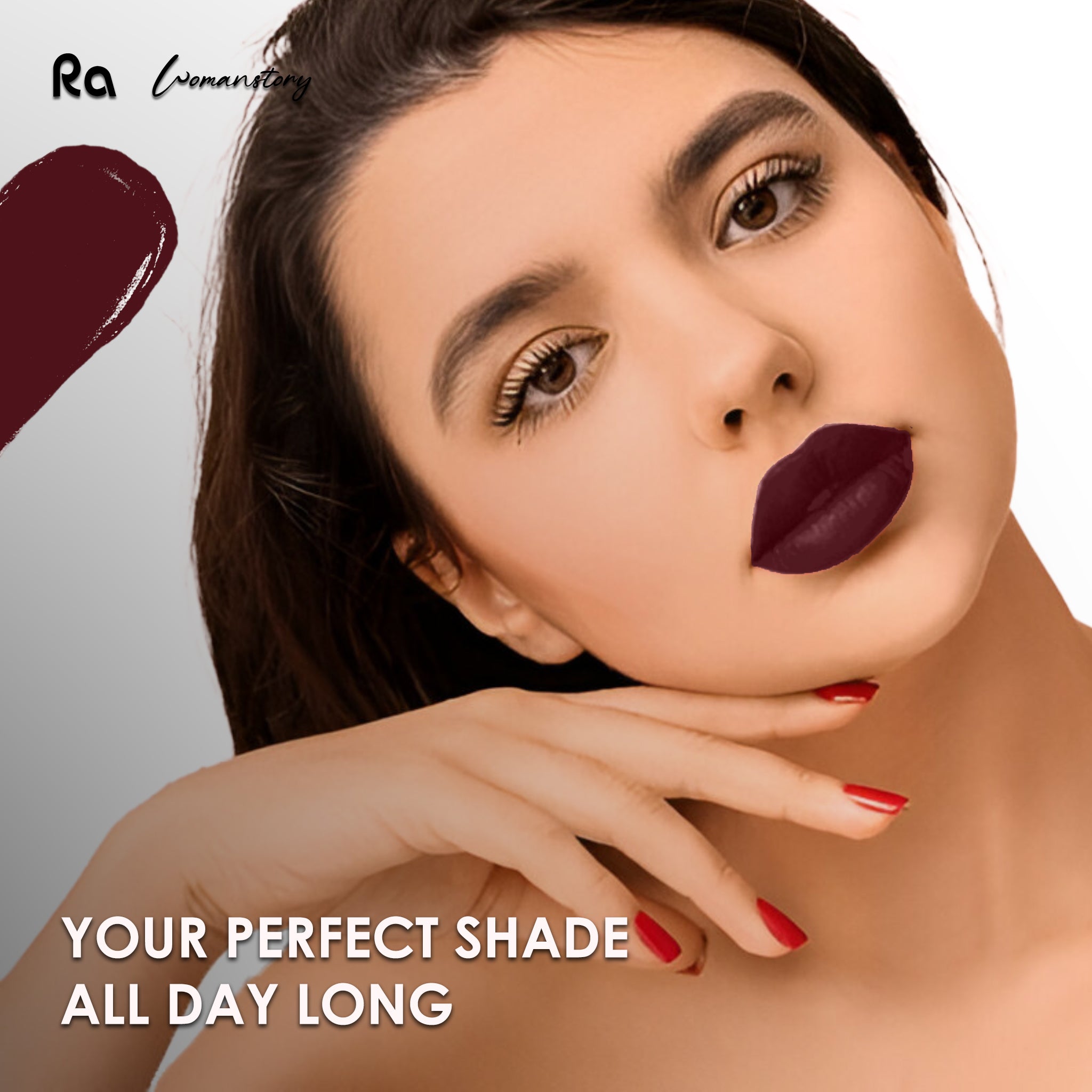 Ra Womanstory Comfy Silk Non Transfer 12H Liquid Matte Lipstick - 90 Cougar