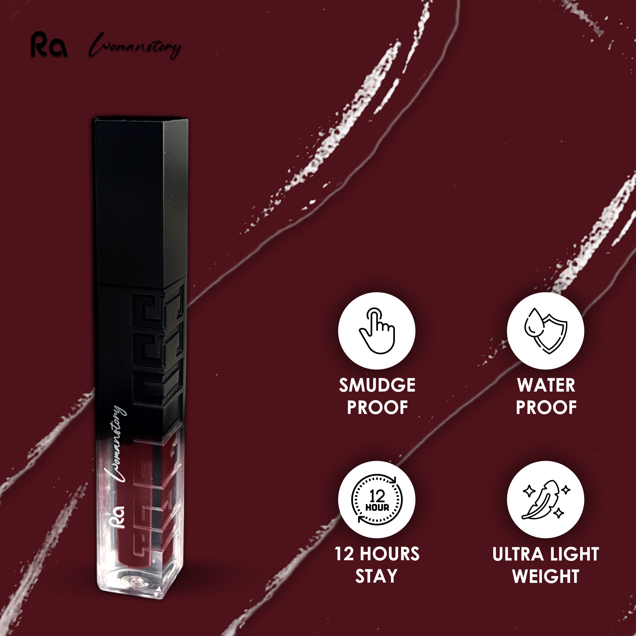 Ra Womanstory Comfy Silk Non Transfer 12H Liquid Matte Lipstick - 90 Cougar